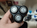 飞利浦（PHILIPS）剃须刀电动剃须刀飞利浦原装进口三刀头刮胡刀飞利浦电动剃须刀胡须刀剃胡刀官方旗舰店送长辈礼物 【标配款式】旋风1系 墨玉青 实拍图