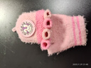 牧萌儿童手套秋冬季翻盖手套保暖男女童小学生全指手套 粉色兔子 实拍图