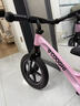 酷骑儿童平衡车1-7岁滑步车12寸镁合金车身实心轮S3Pro樱霞粉 酷奇 实拍图