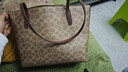 蔻驰（COACH）【品牌直供】女士大号单肩手提托特包棕黄拼棕色CBT20圣诞礼物 实拍图