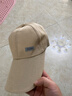 【热巴同款】加大棒球帽帽子男女大头围显脸小春夏字母百搭棒球帽 侧标-米色 实拍图