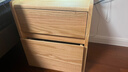 京东京造实木床头柜 天然橡胶木|大容量2抽 卧室收纳柜储物柜 CB02 实拍图
