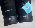 斯凯奇（Skechers）贝壳熊女鞋百搭高帮女靴厚底增高老爹鞋户外运动鞋168026 实拍图
