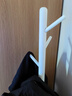 家逸实木加粗衣帽架衣架落地卧室办公挂衣架 圆盘衣架  白色 实拍图