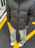森马（Semir）新年骐骥红丨轻松羽绒羽绒服男25冬季三防外套情侣连帽上衣抗静电 黑色（灰鸭绒）90001 XL 实拍图