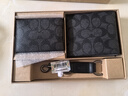 蔻驰（COACH）【品牌直供】男士短款钱包卡夹钥匙扣礼盒灰黑色CW344新年礼物 实拍图