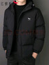 红蜻蜓（RED DRAGONFLY）棉服男冬季加厚连帽棉袄时尚休闲防风保暖防寒舒适男外套黑色L 实拍图