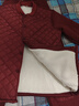 南极人中老年保暖内衣女士冬季加厚妈妈开衫大码羽丝绒棉袄套装2XL 实拍图