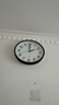 康巴丝（Compas）挂钟客厅 静音走时简约石英钟表挂墙时钟 c2855 黑色 26cm直径 实拍图