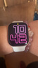 Apple/苹果 Watch Series 10 智能手表GPS款46毫米玫瑰金色铝金属表壳淡桃粉色运动型表带S/M MX293CH/B 实拍图