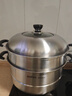 苏泊尔SUPOR 好帮手304不锈钢双层复底32cm蒸锅汤锅高拱盖蒸笼SZ32B5 实拍图