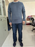 艾伦伯顿（Alen Botun）冬季跑步运动套装男士加绒防风保暖外套冬天训练速干长裤健身衣服 三件套灰色【防风 加绒 保暖】 2XL 实拍图