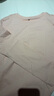 真维斯（Jeanswest）长袖t恤女秋季基础款纯棉舒适宽松修身上衣内搭打底衫灰粉M 实拍图