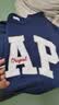 盖璞（GAP）男女装秋季款字母logo抓绒圆领卫衣合身上衣美版852079 实拍图