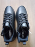 双星八特跑步鞋男春秋皮面运动鞋软底潮流百搭休闲鞋子男工作全黑旅游鞋 实拍图