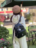 古梵缇（GUFANTI）双肩包女旅游 时尚百搭大容量软皮旅行背包七夕情人节礼物送女友 黑色+限定精美礼盒包装 实拍图