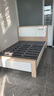 首年全实木床轻奢床现代简约主卧双人床白色高箱储物婚床卧室家具 静音床【二色可选】 1.5米*2米框架款 实拍图