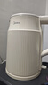 美的（Midea）烧水壶电热水壶大容量 家用水壶烧水304不锈钢 双层防烫智能防干烧多重防护无缝内胆 1.5L 暖壶圆墩墩 实拍图