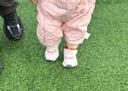 基诺浦儿童棉鞋秋冬款加绒加厚学步鞋男女童机能鞋GY1518 粉色/白色/橘色 21 130mm 适合脚长130-135mm 实拍图