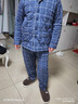 多俏美男士睡衣秋冬季纯棉加厚夹棉格子三层保暖2026年新款家居服套装爸 TQ16096|男套装 XL 实拍图