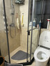 九牧（JOMOO）【定制】极窄小户型钻石移门整体淋浴房一体式淋浴隔断玻璃门E13 现货速发-枪灰光玻800*1000*1900 实拍图