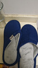 回力日系柔软情侣棉拖秋冬家居室内保暖棉鞋男款HL0006蓝色42-43码 实拍图