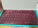 罗技（Logitech）时尚系列 K380 无线键盘 蓝牙办公键盘 女友 便携超薄键盘 笔记本键盘 红色 实拍图