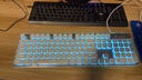 狼途L1静音键盘有线/无线键盘高颜值键盘104键机械手感薄膜键盘电竞游戏男女生办公键盘电脑笔记本键盘 【有线·低音】白冰蓝光+G1电竞鼠标 实拍图