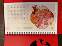 朗捷（longe）台历2026年日历马年月历大格子书写计划本式年历简约办公桌面日历摆件桌历定制 红色-福气满满（2026年） 实拍图