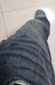 gxgjeans男装牛仔裤秋季磨破做旧设计复古休闲水洗直筒长裤子 牛仔蓝-常规款-Y XL (180) -32码 实拍图