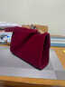 AVALEA SONG新年礼物开运红包包女包斜挎包红色新娘结婚包伴娘包秀禾服手提包 红色 送丝巾 女生生日礼物实用送女友送老婆 实拍图