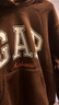 GAP女装2025秋季新款撞色Logo宽松抓绒套头连帽衫卫衣上衣 棕色 M (165/88A) 亚洲尺码 实拍图