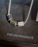 EMPORIO ARMANI阿玛尼男士项链转运串珠项链生日礼物圣诞礼物送男友EGS2383020 实拍图
