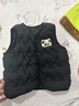 嘟嘟家宝宝多巴胺马甲秋冬儿童夹棉坎肩卡通男女童背心秋款童装 黑色 90 实拍图