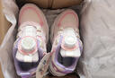 巴布豆（BOBDOG）女童鞋软底儿童运动鞋春秋款老爹鞋 102533148 樱花粉/丁香紫30 实拍图