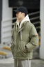 马克华菲外套男冬季加厚棉衣复古假两件袄子男士面包服羽绒棉服 军绿色 L 实拍图