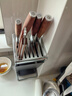 京东京造厨房置物架刀架可沥水斜插式刀具菜刀架台面刀座筷子筒收纳架子 实拍图