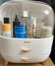 ecoco化妆品收纳盒防尘化妆箱梳妆台置物架护肤品盒女朋友情人节礼物 大号简约白-可放大瓶230ml神仙水 实拍图