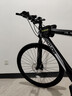 EG7山地自行车成人学生变速越野单车双减震赛车26寸青少年男女 辐条【加厚防滑轮-更安全】黑白 27.5寸21速【适合：175-190CM】 实拍图