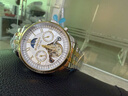 冠琴（GUANQIN）手表男机械表全自动镂空飞轮瑞士品质防水夜光皮带男士双日历手表 名匠-间金白面 实拍图