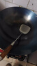 荣事达（Royalstar）章丘手工锻打铁锅老式炒锅无涂层不粘炒菜锅圆底燃气灶有盖40cm 实拍图