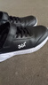 361°儿童运动鞋男童跑鞋秋冬密网轻便魔术贴女童皮革加绒保暖运动鞋 【皮革】碳黑/361度白 35 实拍图