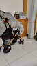 豪威 婴儿推车可坐可躺双向便携婴儿车0-3岁轻便BB手推车（全车可水洗） 亚麻灰+至尊款+可坐躺双向+音乐餐盘（全车可水洗） 实拍图