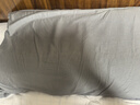 富安娜枕套 抗菌纯棉枕头套 60支长绒棉枕套一对装  菲拉·爵士灰74*48cm 实拍图