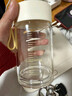 富光清然玻璃杯 高硼硅玻璃水杯子 女生便携牛奶咖啡刻度茶杯330ml 实拍图