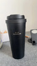 乐扣乐扣（LOCK&LOCK）元气保温杯不锈钢一键式弹跳盖咖啡杯车载商务杯子【年会福利】 黑色 550ml 实拍图