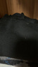 优衣库女装精纺美利奴羊毛罗纹两翻领针织衫/长袖毛衣478337 09 黑色 3XL 实拍图