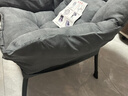 新颜值主义懒人沙发座椅单人沙发椅家用学生宿舍休闲电脑椅阳台躺椅靠背椅 灰色-升级加厚款(不带抱枕） 实拍图