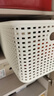 名创优品（MINISO）格纹仿藤编收纳筐 桌面收纳盒宿舍办公杂物收纳篮 大号2个装 实拍图