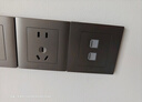 公牛（BULL）开关插座G57蝶翼超薄系列10A正五孔插座大面板G57Z223远山灰暗装 实拍图
